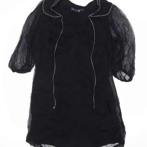 French Connection Women's Black Dress 3/4 Sleeve