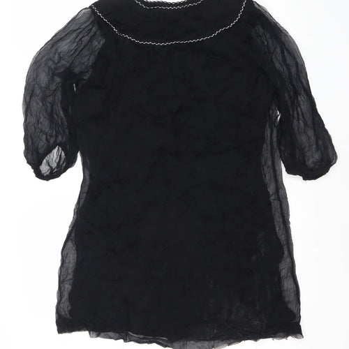 French Connection Women's Black Dress 3/4 Sleeve