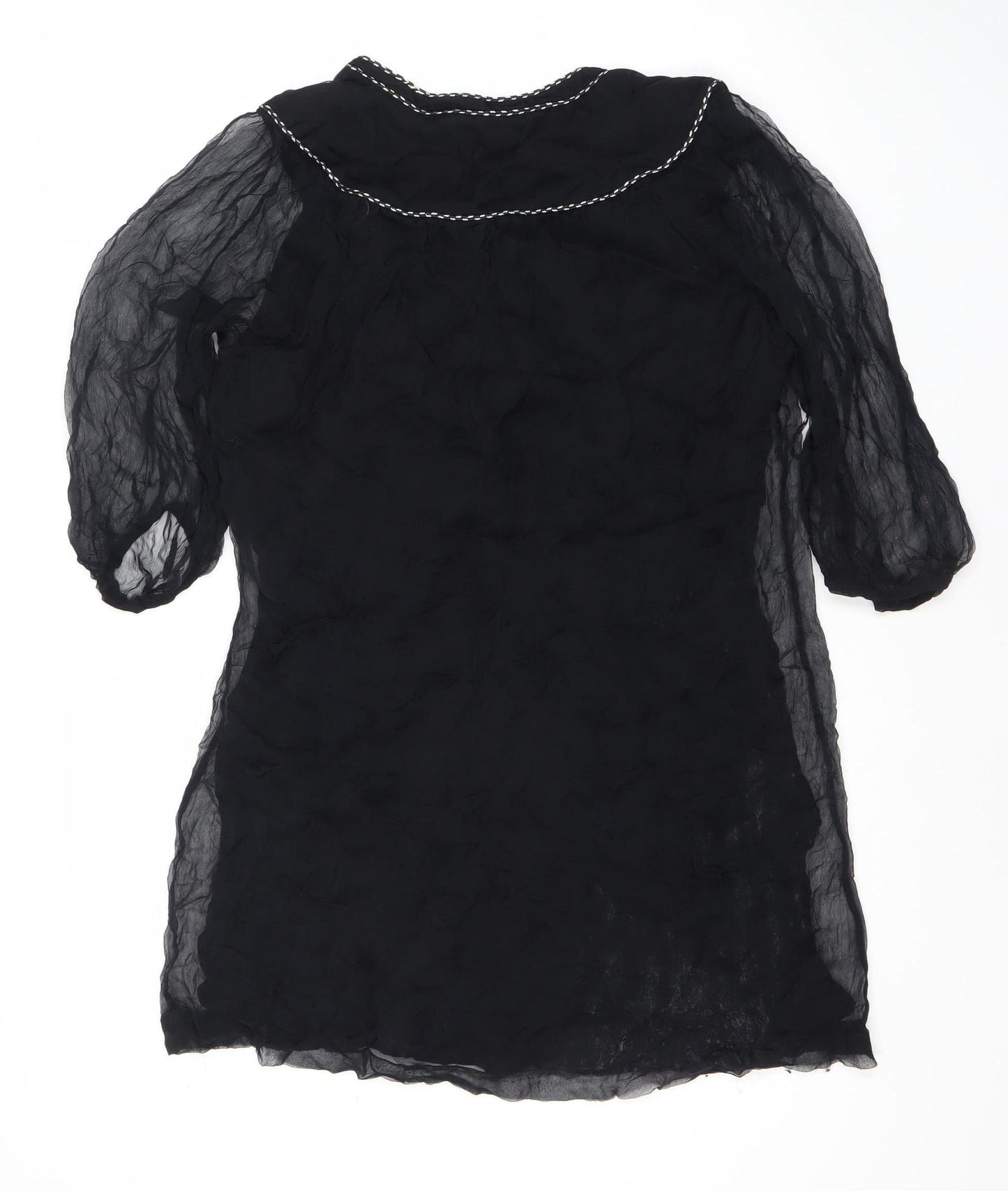 French Connection Women's Black Dress 3/4 Sleeve