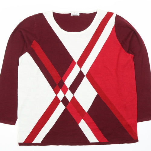 Damart Women's Multicoloured Argyle Jumper XL