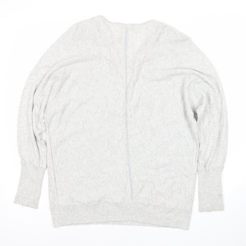 Mint Velvet Women's Grey Jumper M 1/2 Zip