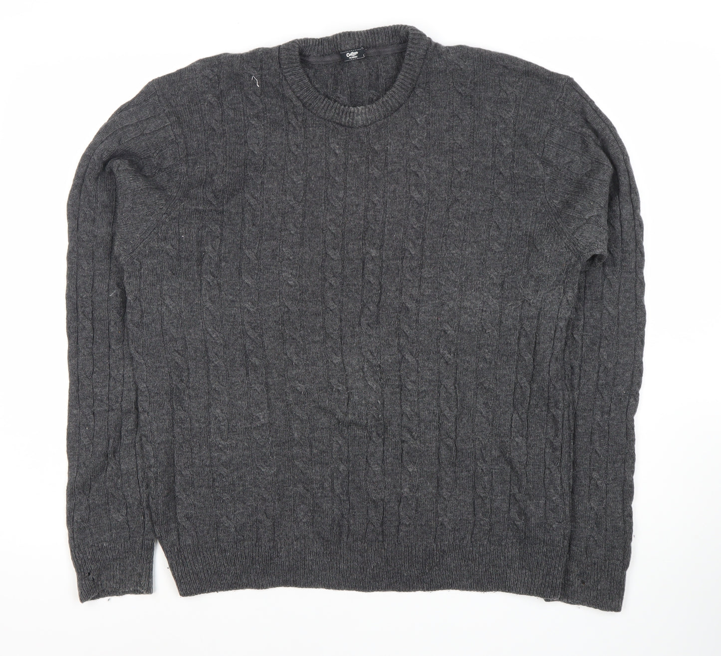 Cotton Traders Women's Grey Pullover Jumper, Size L