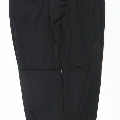 Adidas Unisex Black Track Pants, S, Elastic Waist, Activewear