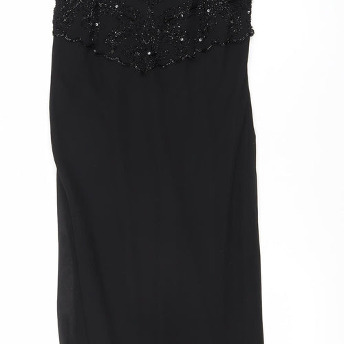 JKara Women's Black Beaded Formal Dress Size 8