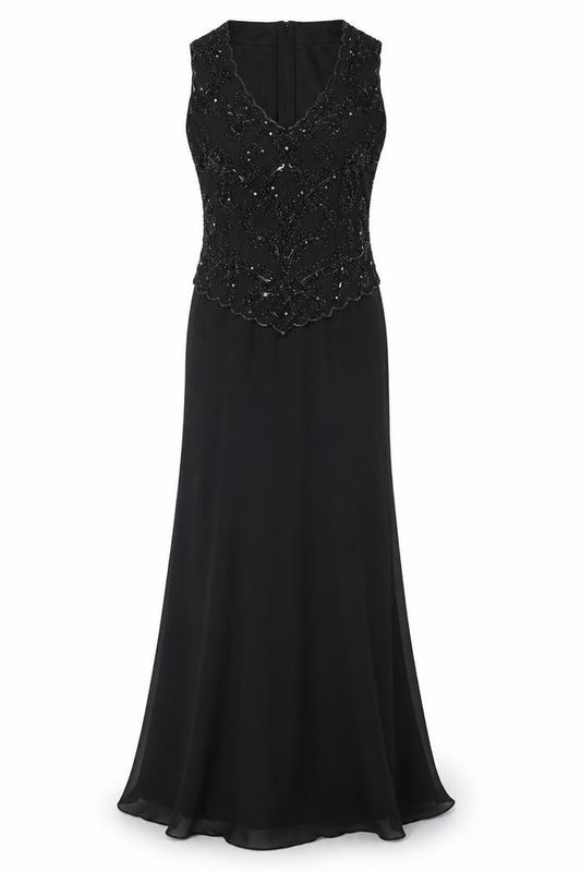 JKara Women's Black Beaded Formal Dress Size 8
