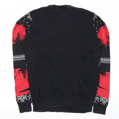 Netflix Stranger Things Jumper, Unisex, M, Black/Red Pullover