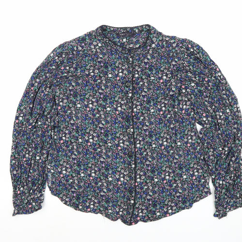 M&S Women's Multicoloured Floral Blouse Size 10