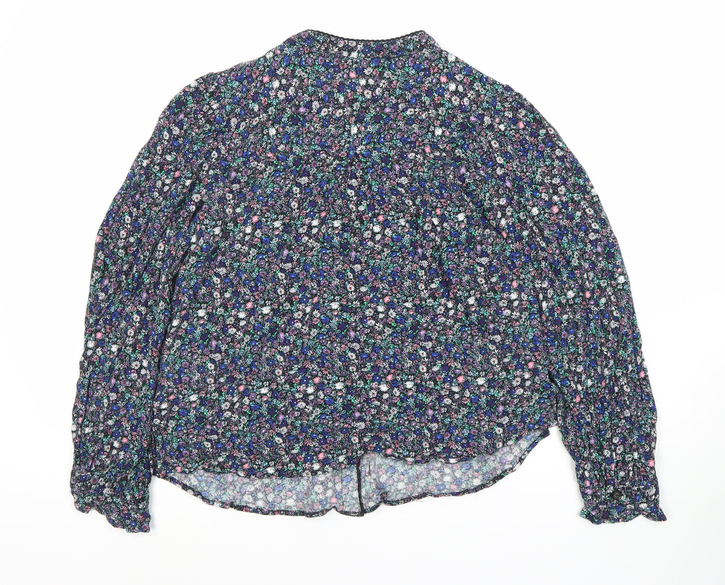 M&S Women's Multicoloured Floral Blouse Size 10