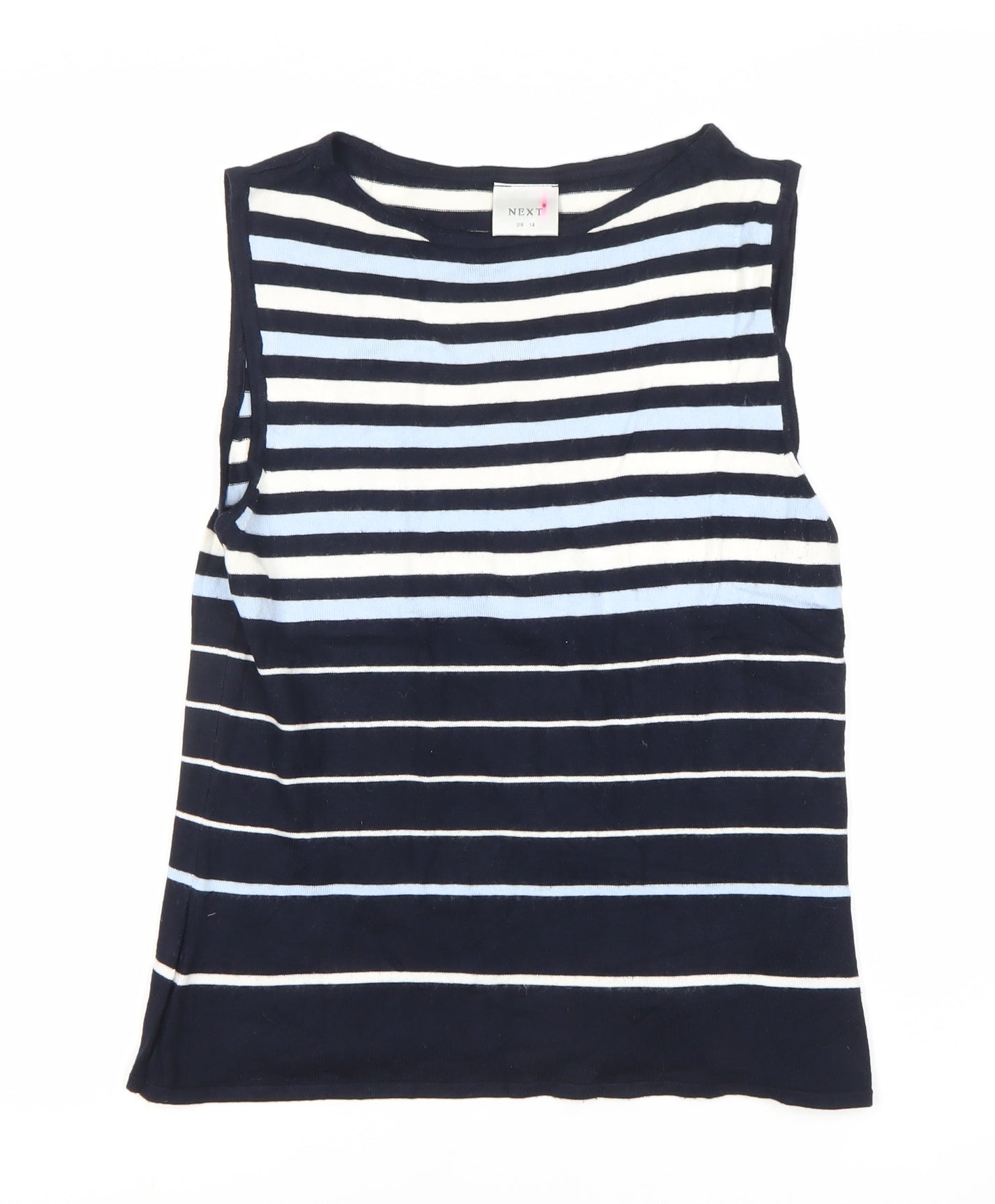 Next Women's Multicoloured Striped Tank Top Size 14