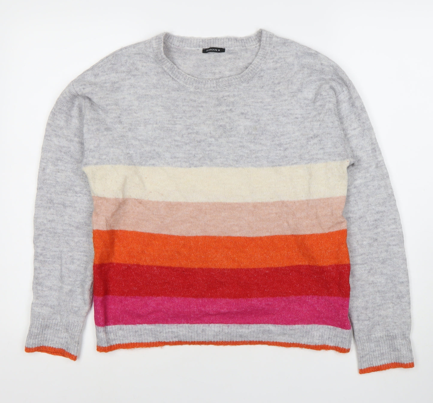 Roman M Women's Multicoloured Striped Jumper M