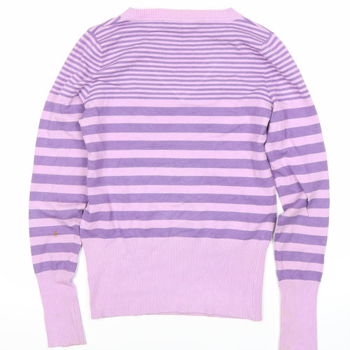 Calvin Klein Jeans Women's Striped V-Neck Jumper, S