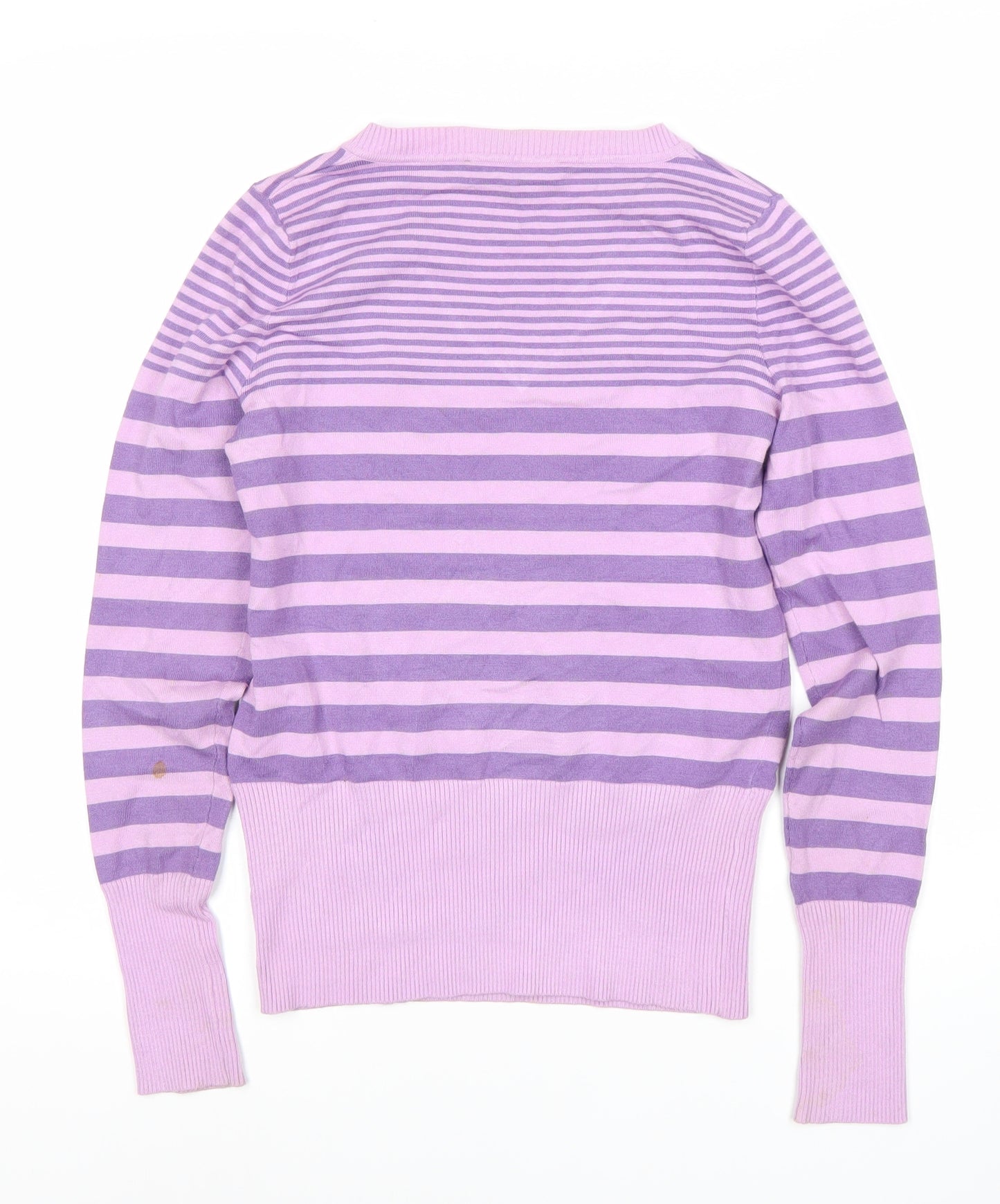 Calvin Klein Jeans Women's Striped V-Neck Jumper, S