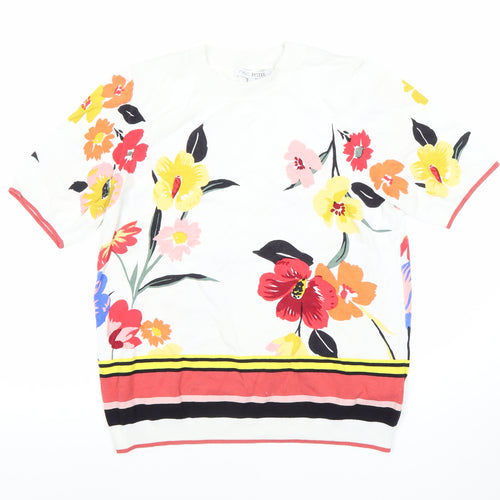 Next Women's Multicoloured Floral T-Shirt, Size 14 Plus
