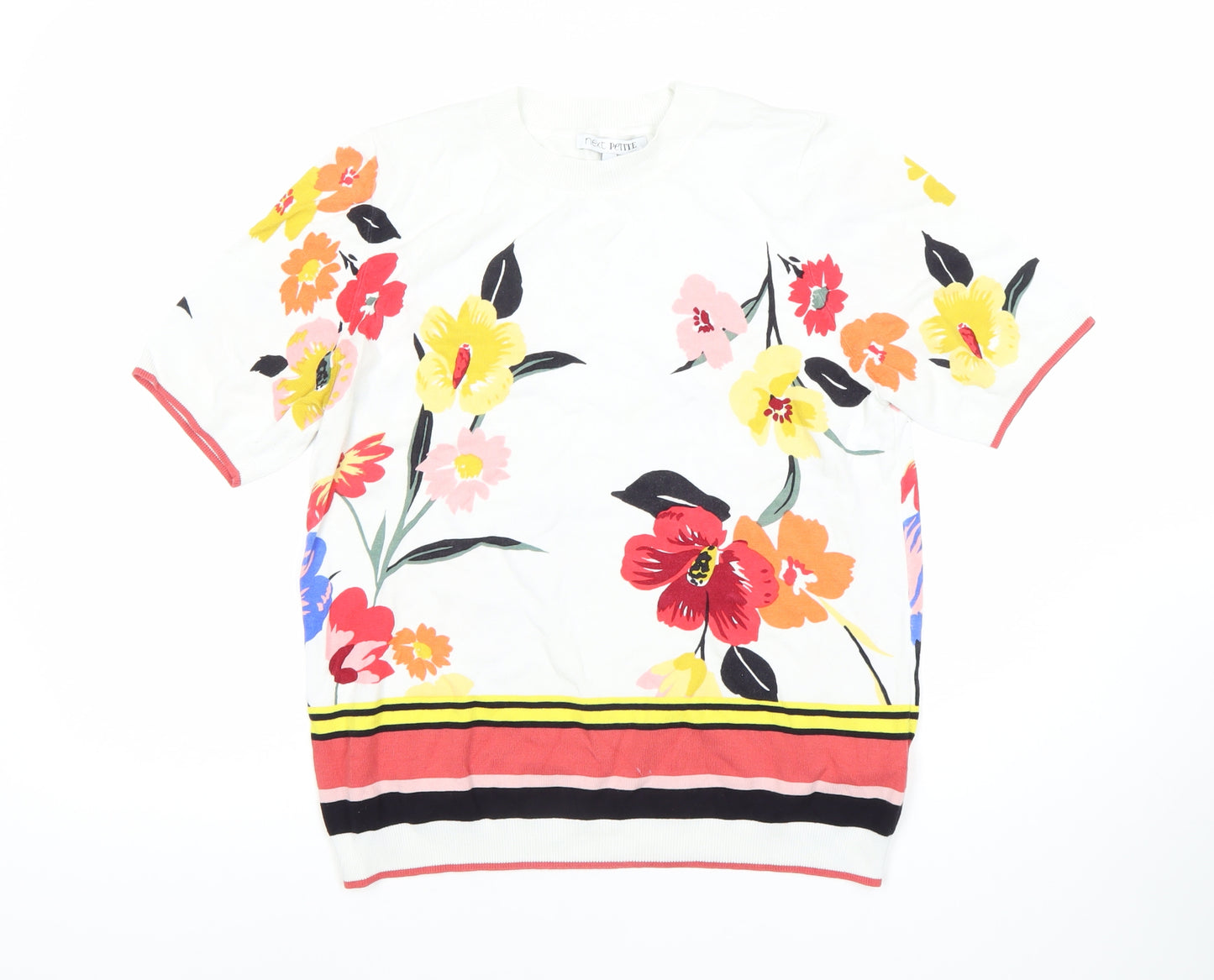 Next Women's Multicoloured Floral T-Shirt, Size 14 Plus