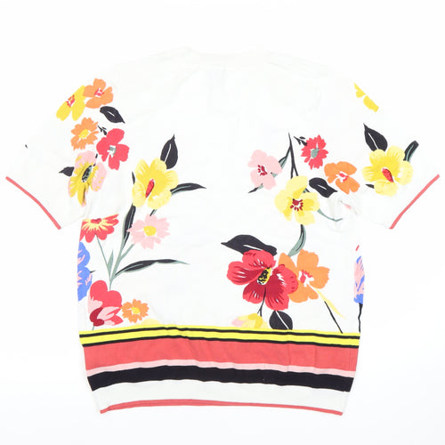 Next Women's Multicoloured Floral T-Shirt, Size 14 Plus
