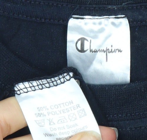 Champion Men's Black Medium Logo T-Shirt