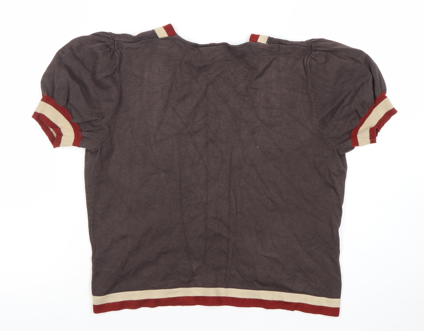 Principles Women’s Brown V-Neck Cardigan Size 12