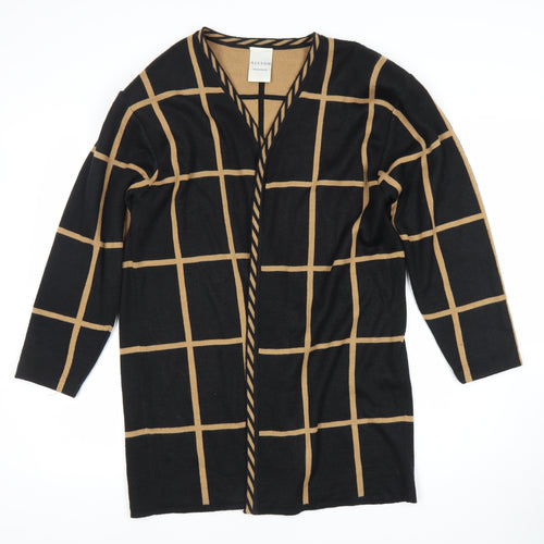Alexon Women's Black Check Cardigan Medium