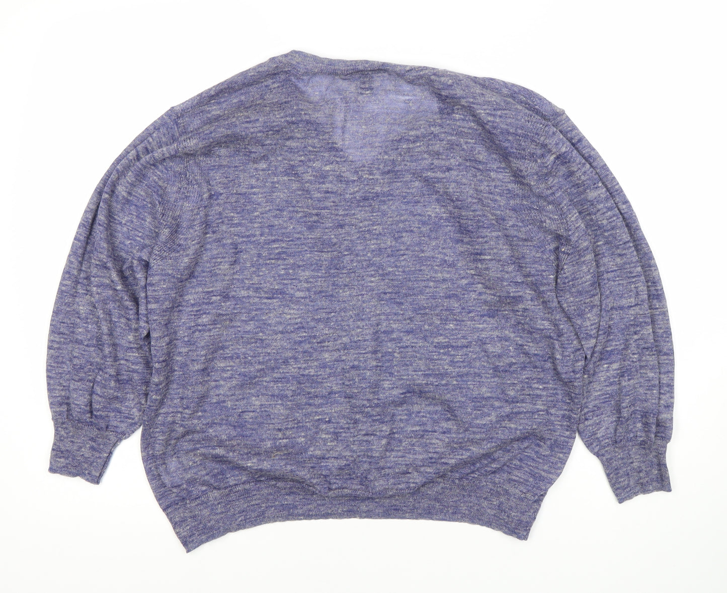 J.Crew Women's Blue V-Neck Pullover Jumper, Size L