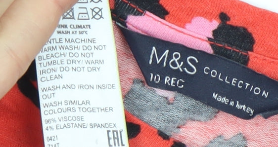 Marks and Spencer Women's Multicoloured Animal Print Dress 10