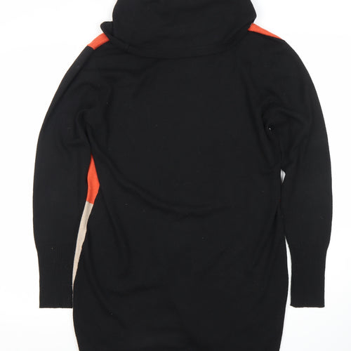 Roman Women's Tunic Jumper, Black/Beige/Orange, Size 12