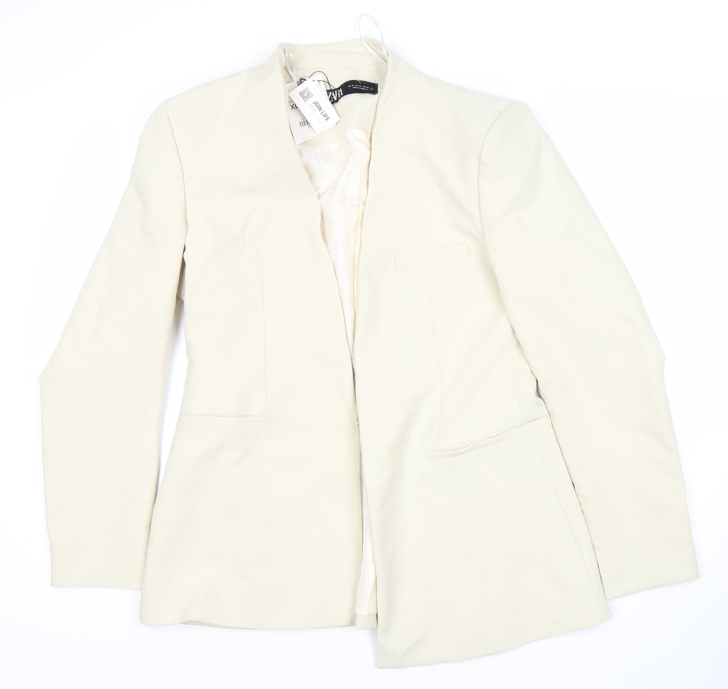 Zara Women's Ivory Blazer, Size XL