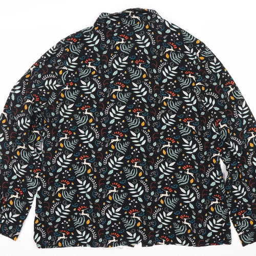 Sugarhill Women's Black Floral Button-Up Shirt
