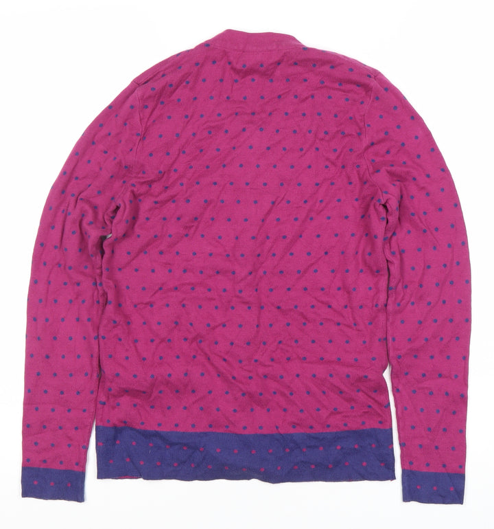 Tulchan Women's Purple Polka Dot Cardigan Size S