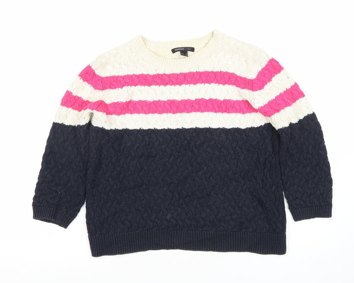 Mango Women's Multicoloured Pullover Jumper M