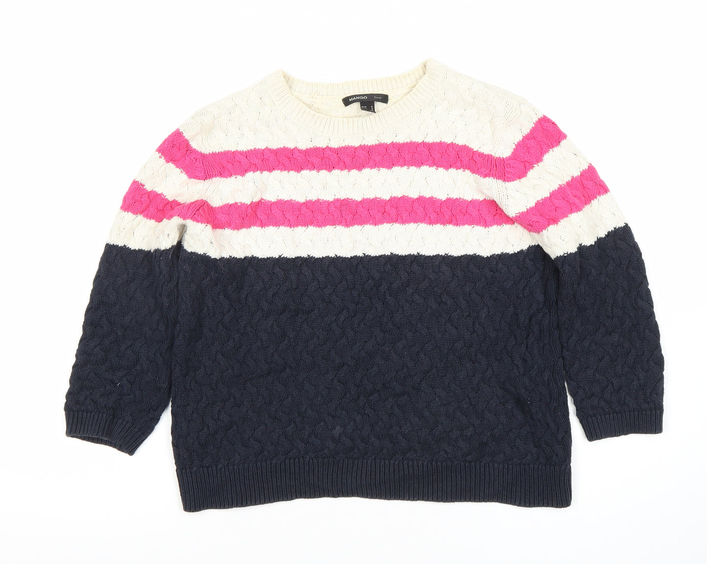 Mango Women's Multicoloured Pullover Jumper M