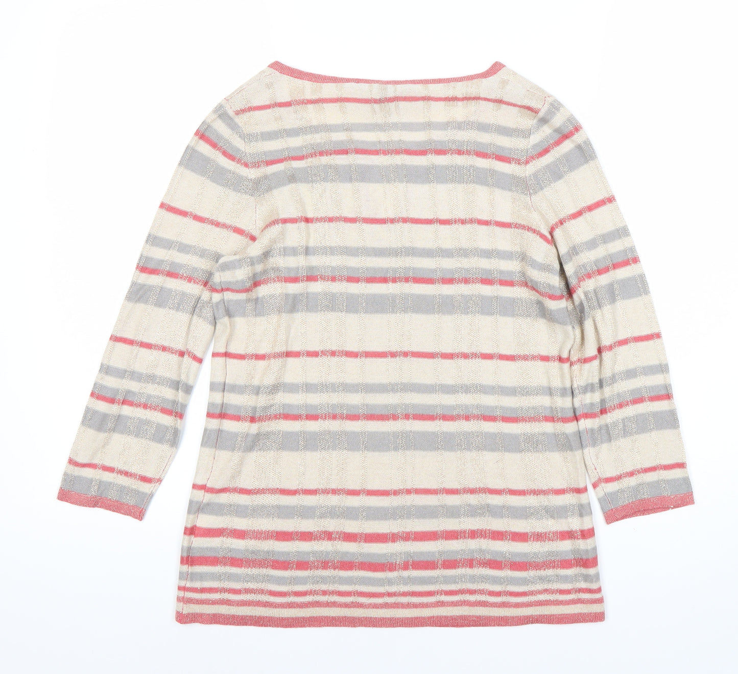 Bonmarche Women's Multicoloured Striped Jumper Size 8