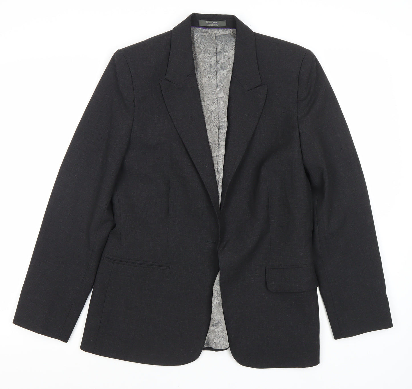 Simon Jersey Women’s Black Suit Jacket Size 12