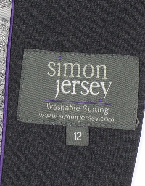 Simon Jersey Women’s Black Suit Jacket Size 12