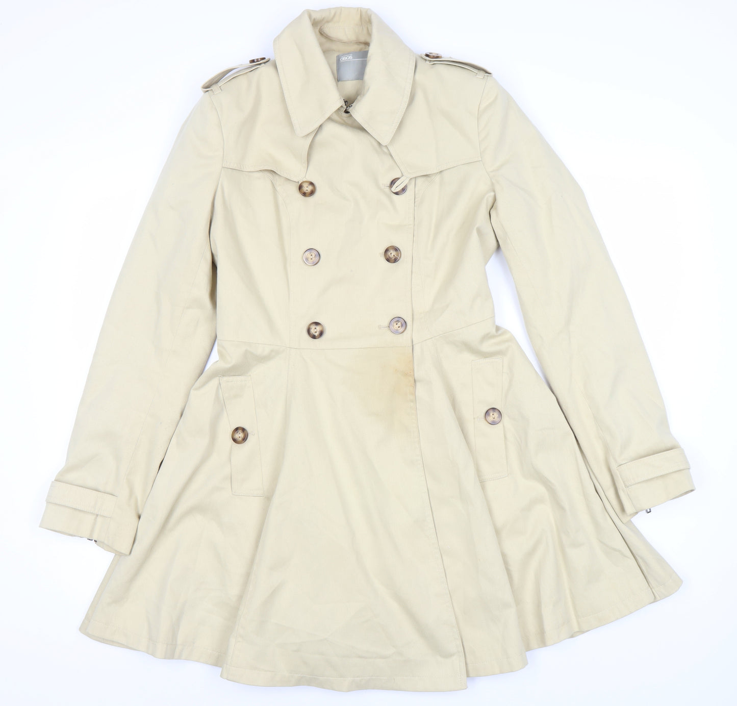 ASOS Women’s Beige Trench Coat Size 8