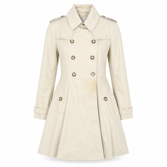 Front view of ASOS Women’s Beige Trench Coat, size UK 8