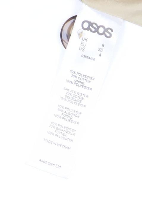 ASOS Women’s Beige Trench Coat Size 8