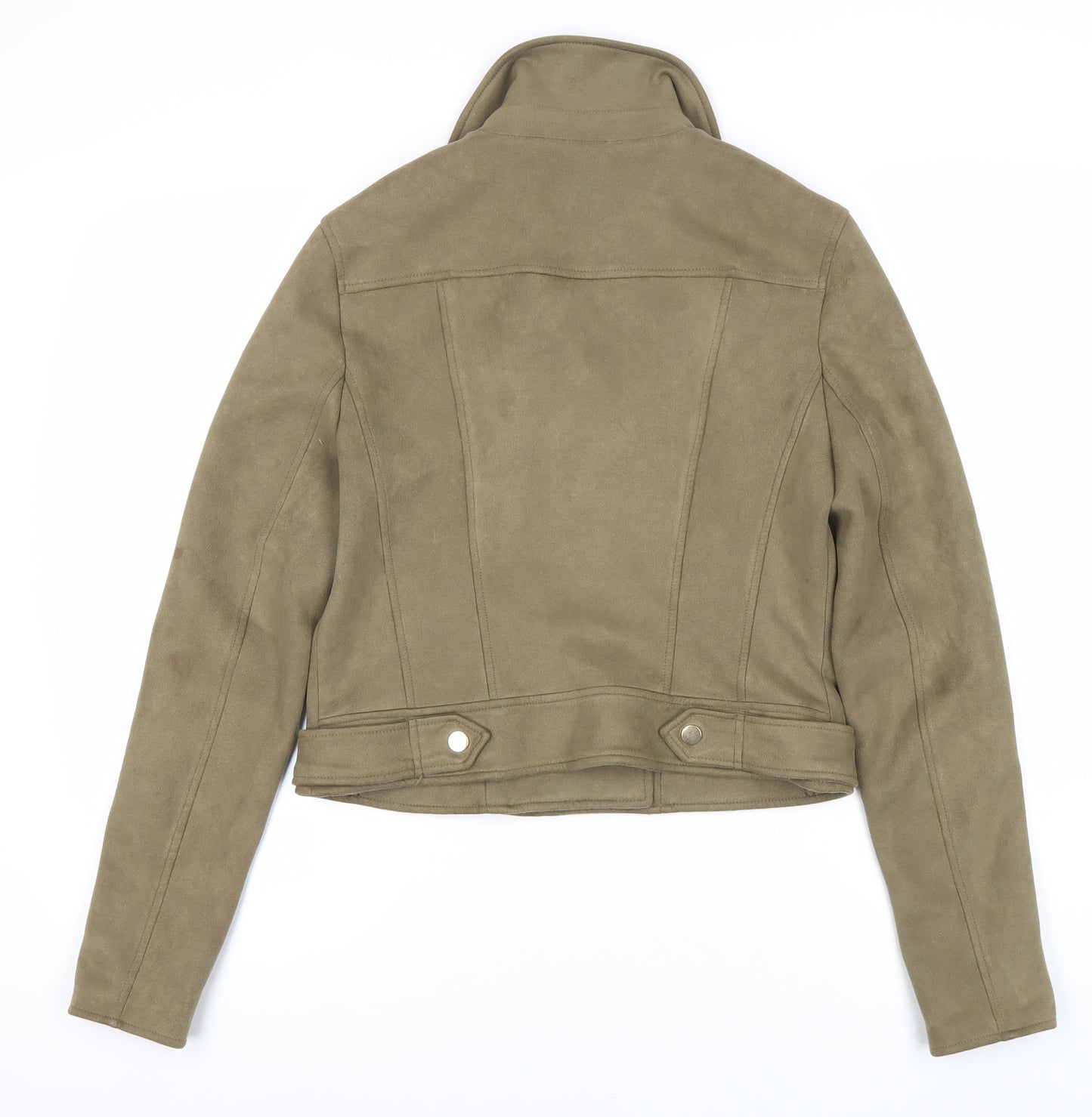 River Island Women's Green Biker Jacket, Size 10