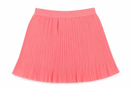Front view of River Island Pink Pleated Women's Short Skirt, size 8
