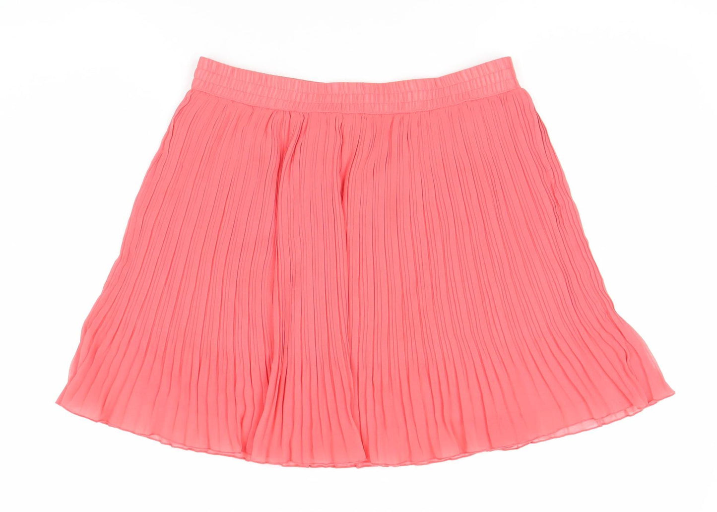 River Island Pink Pleated Women's Short Skirt Size 8