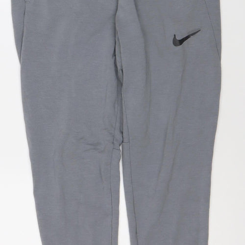 Nike Men's Grey Joggers S Dri-FIT Moisture Wicking