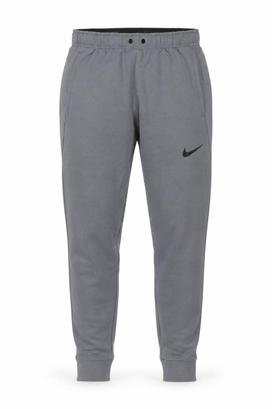 Front view of Nike Men's Grey Joggers S Dri-FIT Moisture Wicking