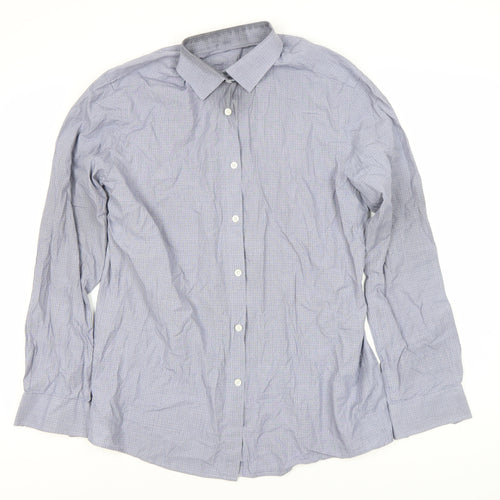 St. George by Duffer Men's Grey Check Slim Fit Shirt