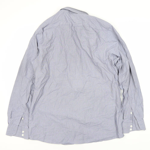 St. George by Duffer Men's Grey Check Slim Fit Shirt