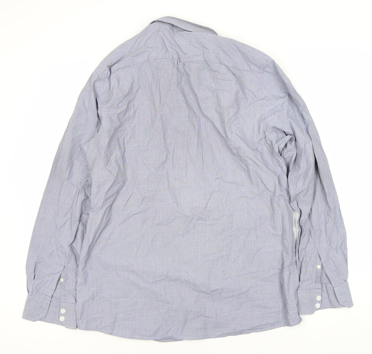 St. George by Duffer Men's Grey Check Slim Fit Shirt
