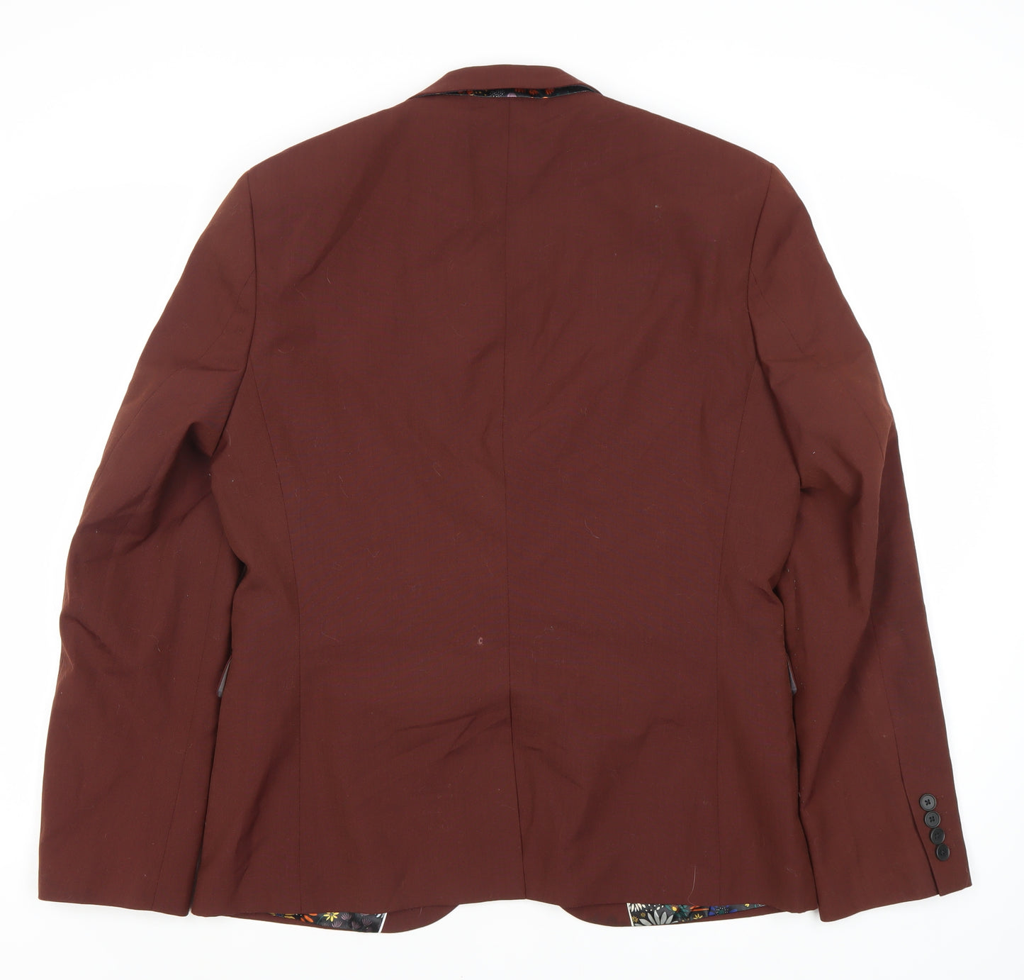 Next Men's Brown Wool Blazer - Size 42R