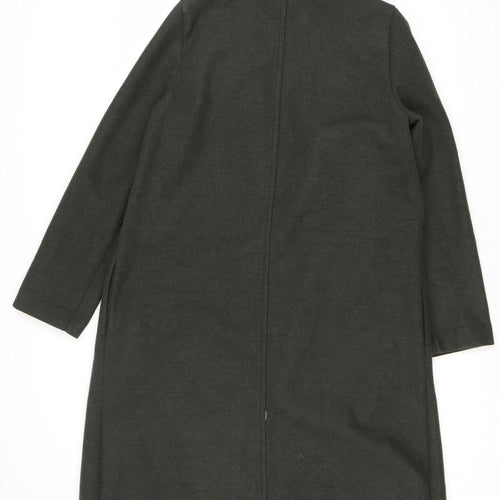 Zara Women's Green Coat Size 10 Long Sleeve