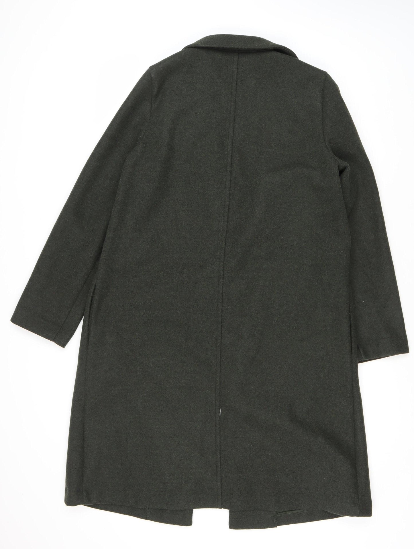 Zara Women's Green Coat Size 10 Long Sleeve