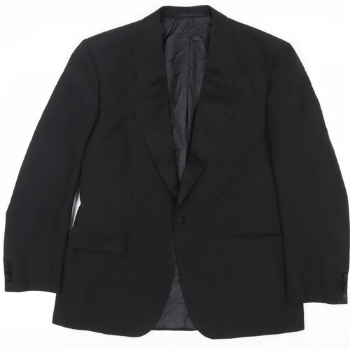Bäumler Men's Black Double Vented Polyester Blend Tuxedo Jacket Size 41