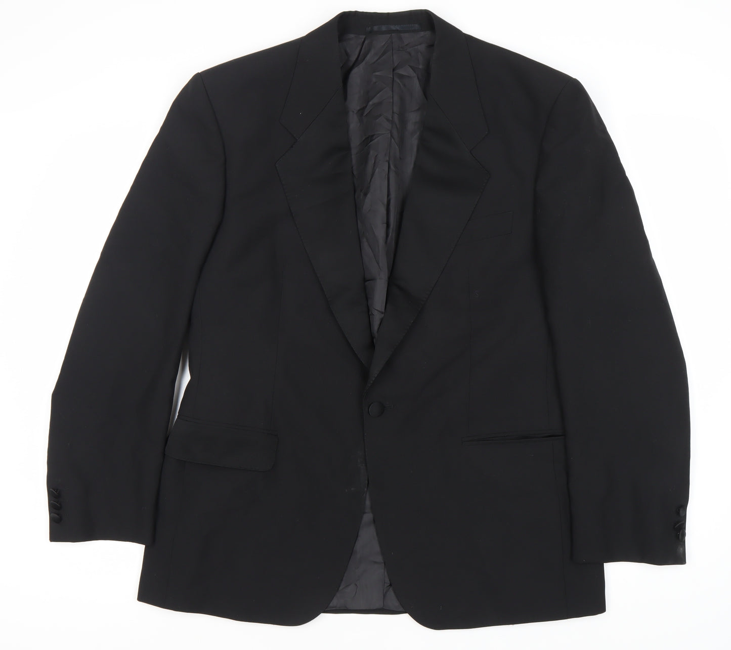 Bäumler Men's Black Double Vented Polyester Blend Tuxedo Jacket Size 41