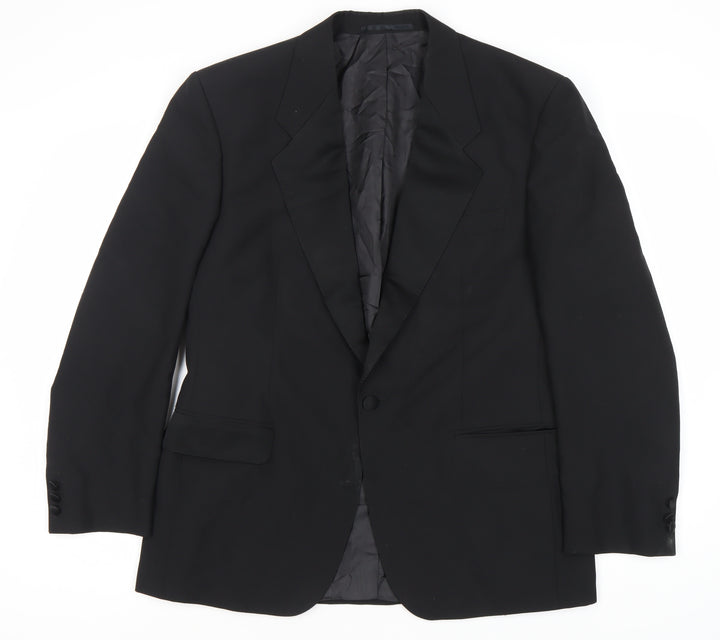 Bäumler Men's Black Double Vented Polyester Blend Tuxedo Jacket Size 41